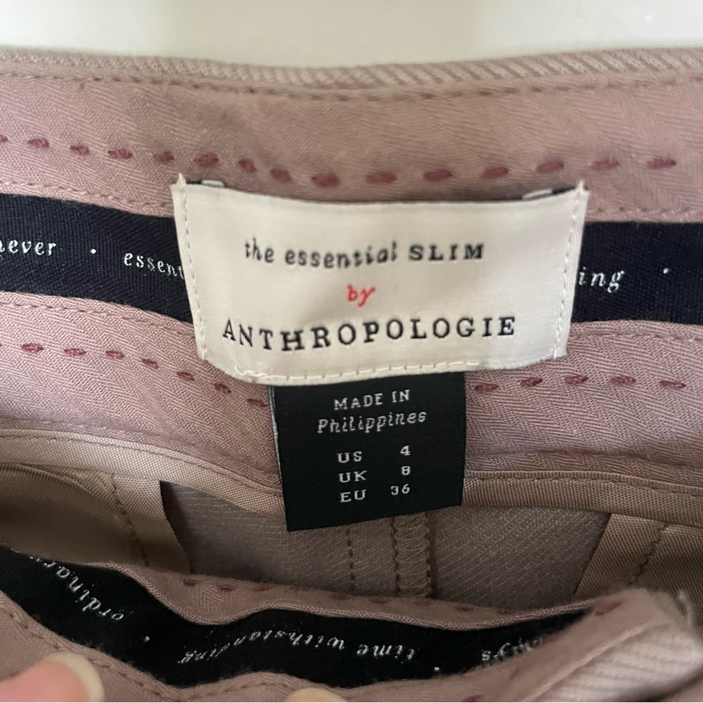 Anthropologie Taupe Cargo Trousers - Picture 2 of 3